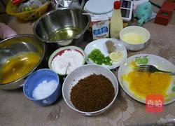 南瓜葱花肉松蛋糕卷的做法图解1