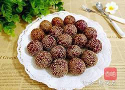 奶香紫薯麻圆的做法图解19