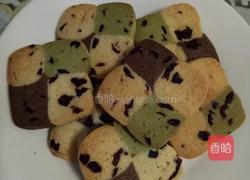拼色蔓越莓饼干的做法图解12
