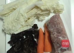 打卤面(白菜木耳胡萝卜肉丁卤)的做法图解4