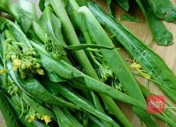 素炒增城菜心的做法图解1