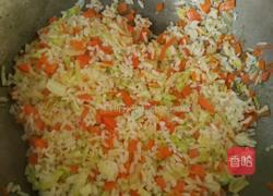 胡萝卜白菜炒饭的做法图解6