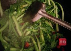 干辣椒爆炒菜心的做法图解4