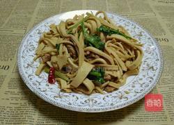 香辣豆腐皮炒肉的做法图解6