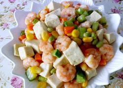 五彩豆腐虾仁