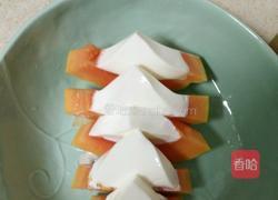 牛奶木瓜布丁的做法图解5