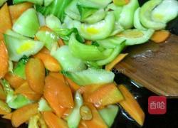 蚝油炒三样的做法图解7