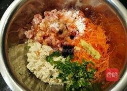 炸胡萝卜豆腐肉丸的做法图解6