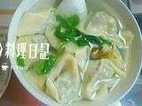 荠菜青菜金针菇肉馅元宝馄饨