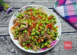 毛豆炒肉的做法图解11