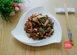 蒜苗炒香干的做法图解8