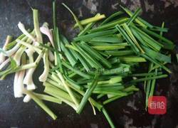 蒜苗炒香干的做法图解3