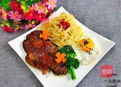 家庭版懒人牛排意面的做法图解9