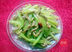 莴笋炒肉丝的做法图解8