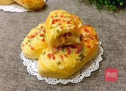 香葱火腿肉松面包（波兰酵种）的做法图解23