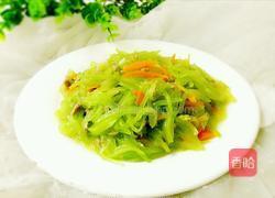 莴笋丝炒肉末的做法图解11