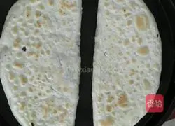 Illustration of how to make spinach pancake 9