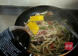 茭白炒肉丝的做法图解9