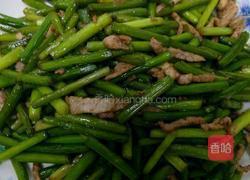 蒜苔炒肉丝的做法图解9