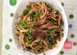 青椒炒腊鸡肉丝的做法图解11