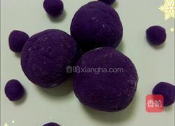 宝宝辅食奶香紫薯球的做法图解7