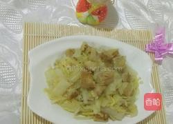 炒白菜冻豆腐块的做法图解3