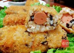 年夜饭#香炸海苔米热狗#的做法图解1