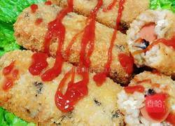 年夜饭#香炸海苔米热狗#的做法图解18