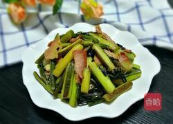 腊肉炒菜苔的做法图解10