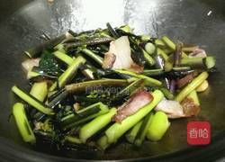 腊肉炒菜苔的做法图解9