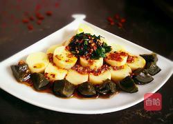 韭菜皮蛋拌豆腐的做法图解14