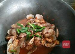 红糟炒花蛤的做法图解4