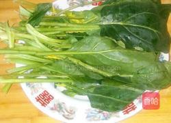 浇汁菠菜的做法图解1