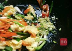 彩椒青蒜炒鸡蛋的做法图解9