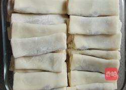 馄饨皮红豆沙春卷（年味）的做法图解7