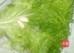 蒜末生菜的做法图解1