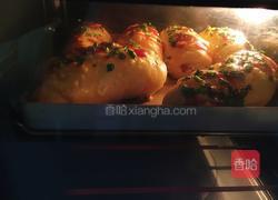 葱香肉松火腿芝士面包的做法图解17