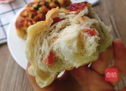 葱香肉松火腿芝士面包的做法图解19