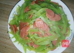 莴笋火腿的做法图解5