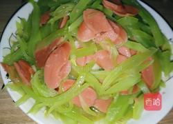 莴笋火腿的做法图解6