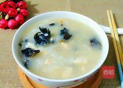 鸡肉木耳粥的做法图解8