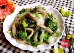 黄心菜炒蘑菇的做法图解9