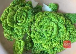 黄心菜炒蘑菇的做法图解2