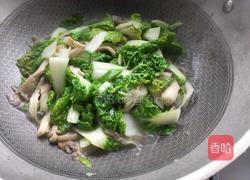 黄心菜炒蘑菇的做法图解7