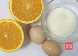 香橙蒸蛋的做法图解1