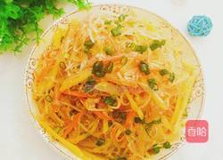 豆芽炒粉丝的做法图解12