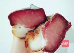 腊肉炒青菜杆的做法图解2