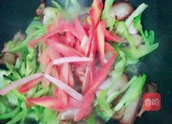 腊肉炒青菜杆的做法图解8