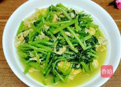 茼蒿炒蛋的做法图解10