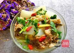羊蝎子炖萝卜汤的做法图解6